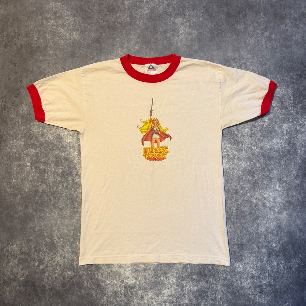 Vintage 1996 She-Ra Princess of Power Ringer T-Shirt Alstyle Mens Medium